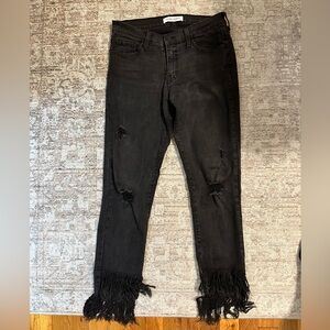 Flying Monkey Distressed Black Jeans
